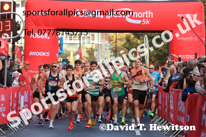 The 2026 AJ Bell Great North 5k, Newcastle Quayside. Photo: David T. Hewitson/Sports for All Pics